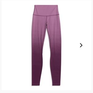 Lululemon Spray Ombre Align Pant Bw555 Ftbk Full28 Vintage Mauve size 0